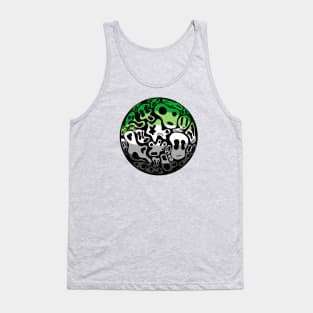 Aromantic Pride - Ghost Bubble Tank Top